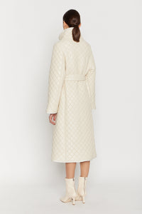 ECRU TRACEY COAT doudoune matelassée