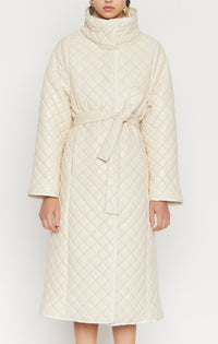 ECRU TRACEY COAT doudoune matelassée