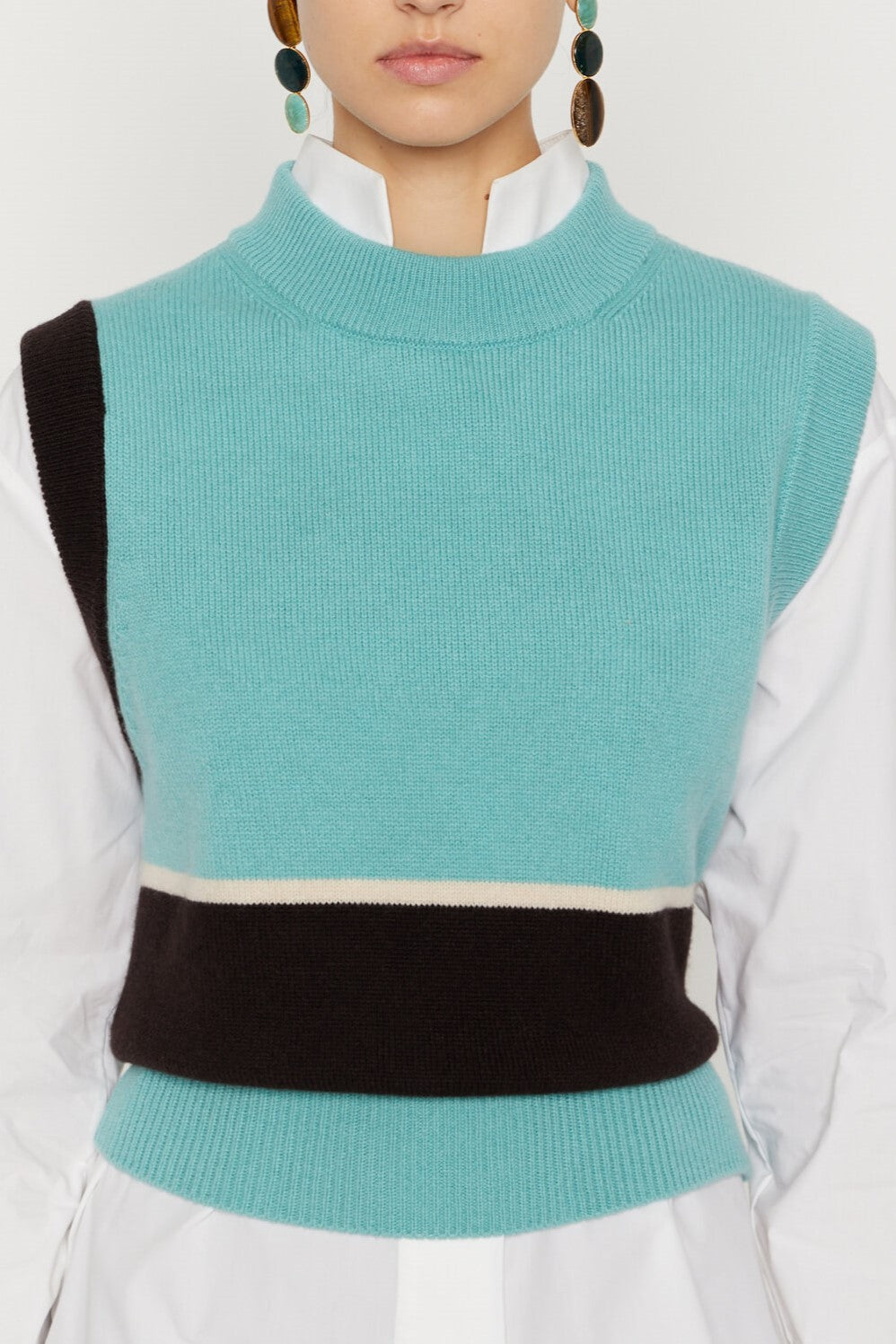CELADON & BROWN FRIDA VEST haut en tricot sans manches