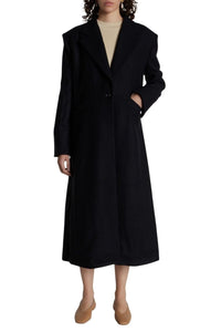 BLACK  BARBARA COAT Manteau en laine oversize