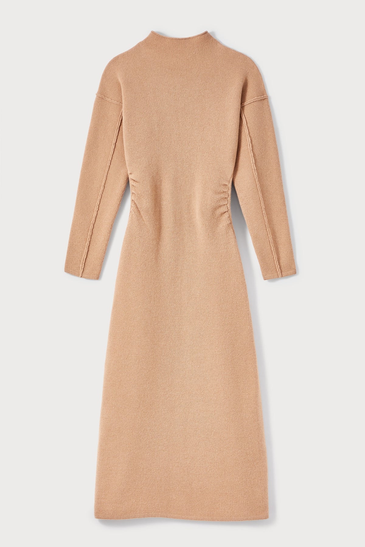 Robe Jadé en maille laine - Beige