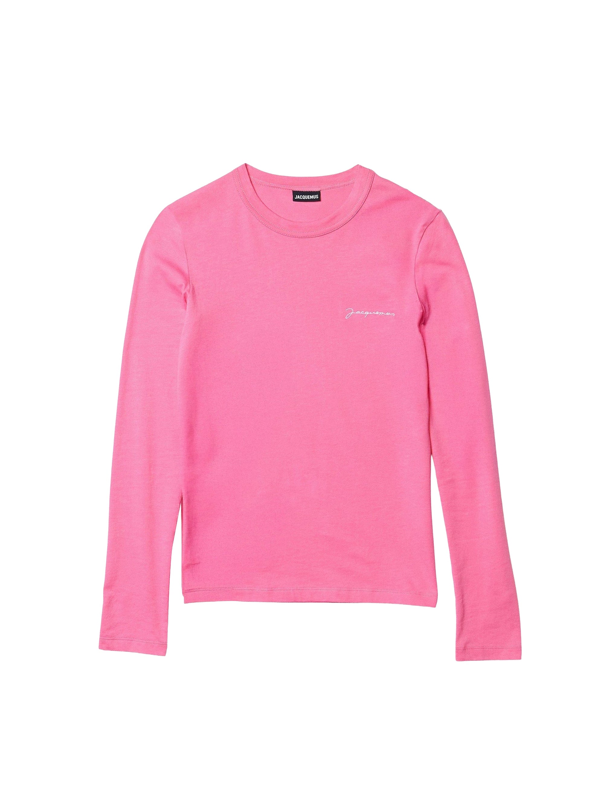DARK PINK LE TSHIRT BRODE ML