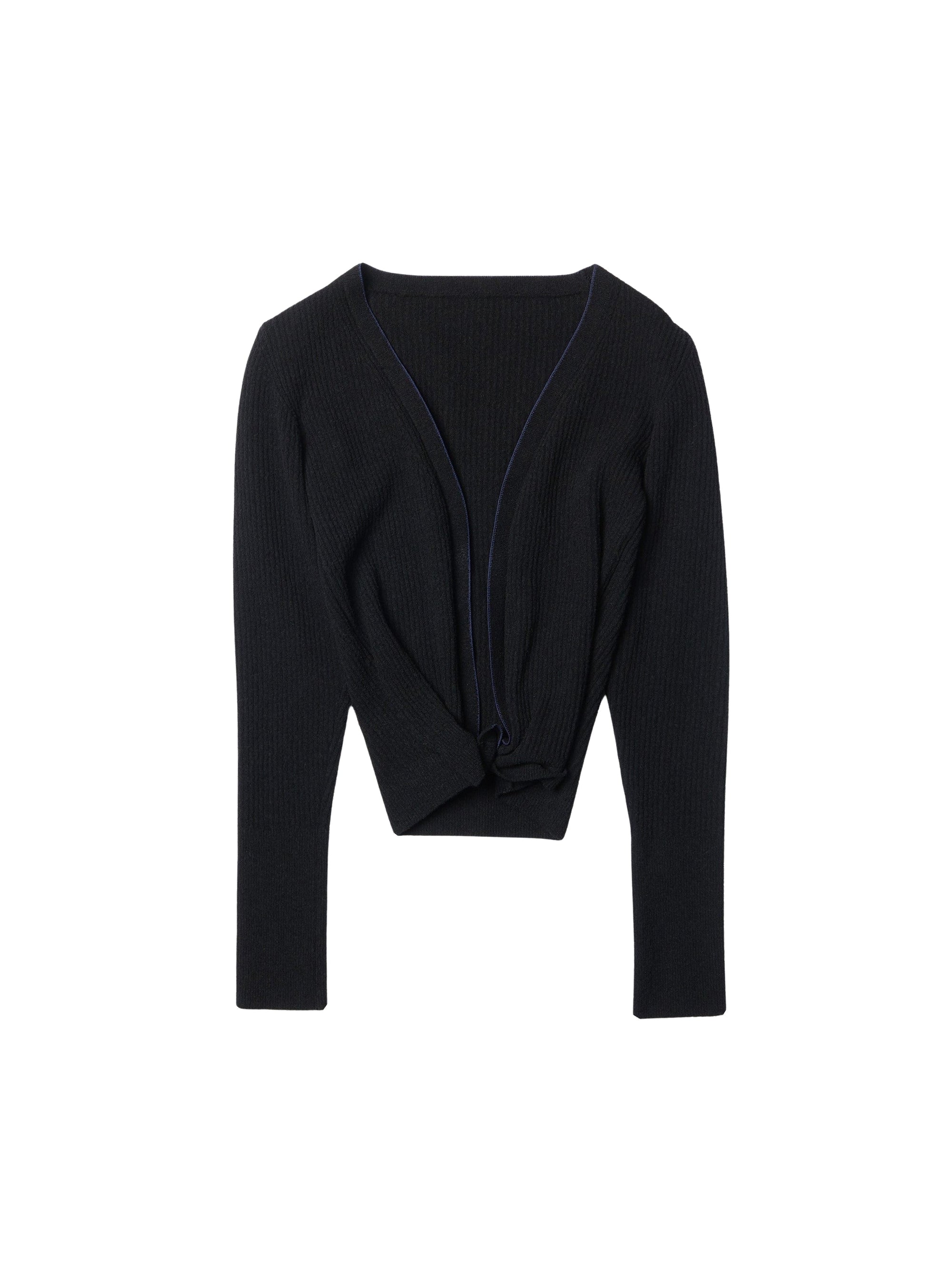 BLACK LE GILET NOUE