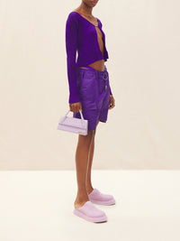 Sac long Chiquito en cuir - Lilac
