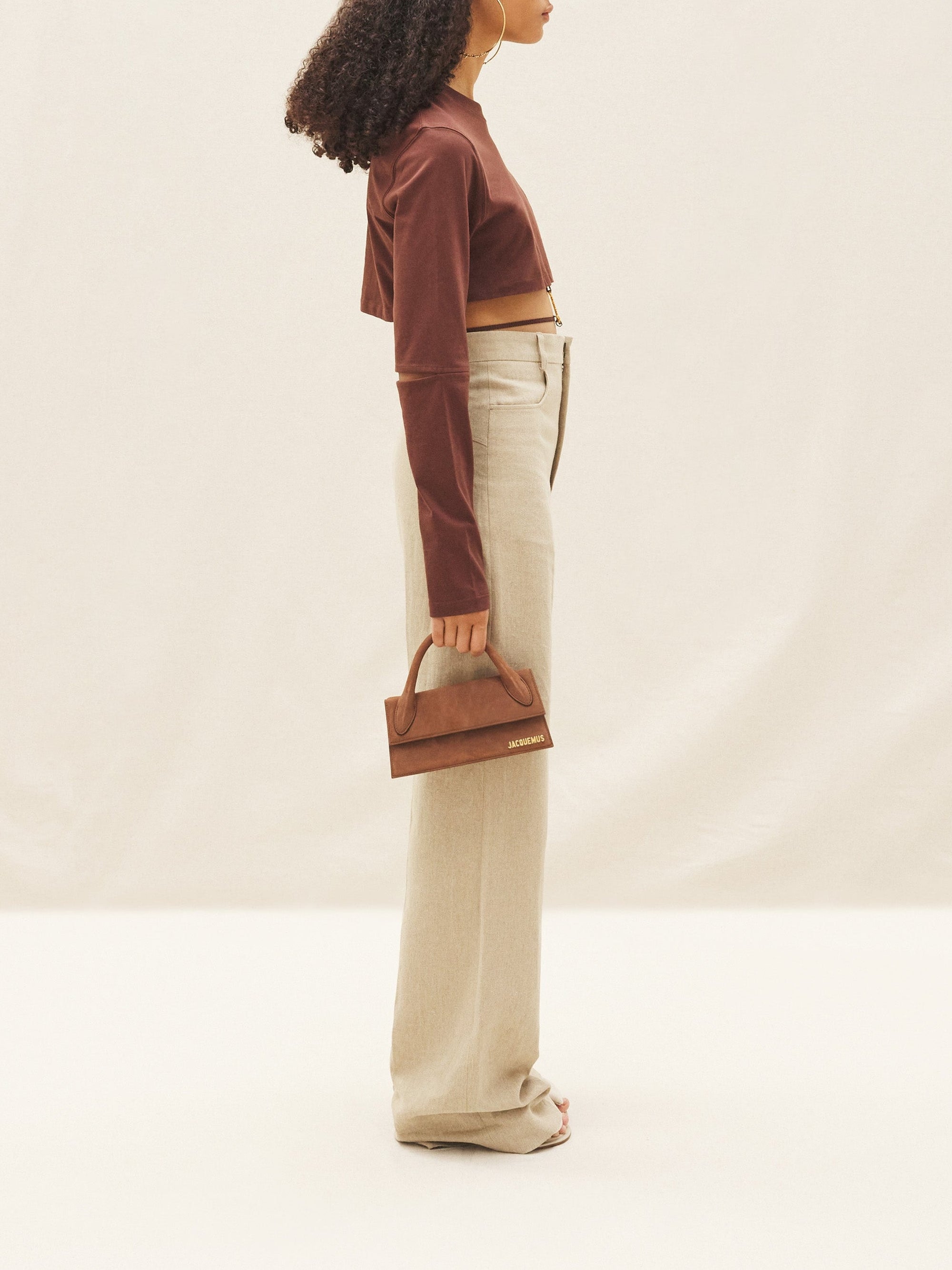 Sac long Chiquito en cuir - Brown
