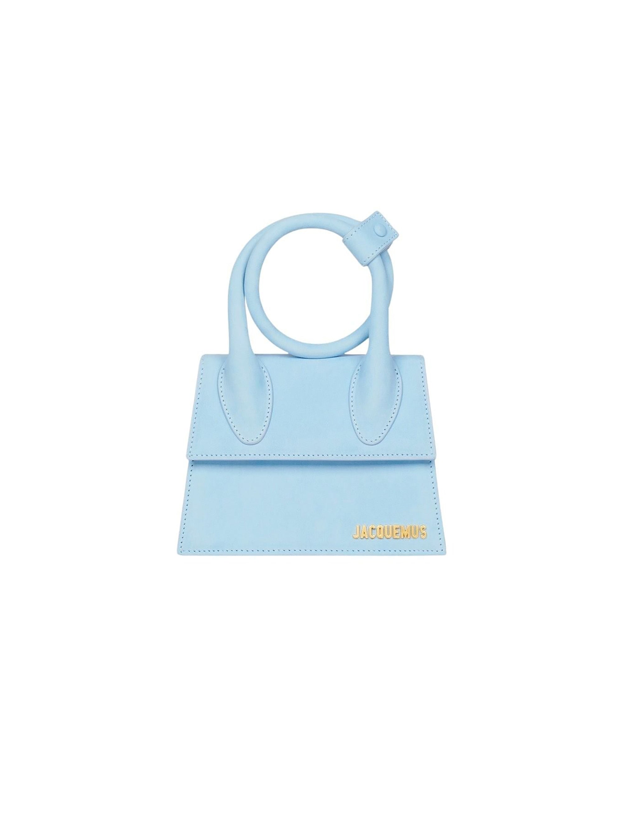 Sac Chiquito Nœud en cuir - Light Blue