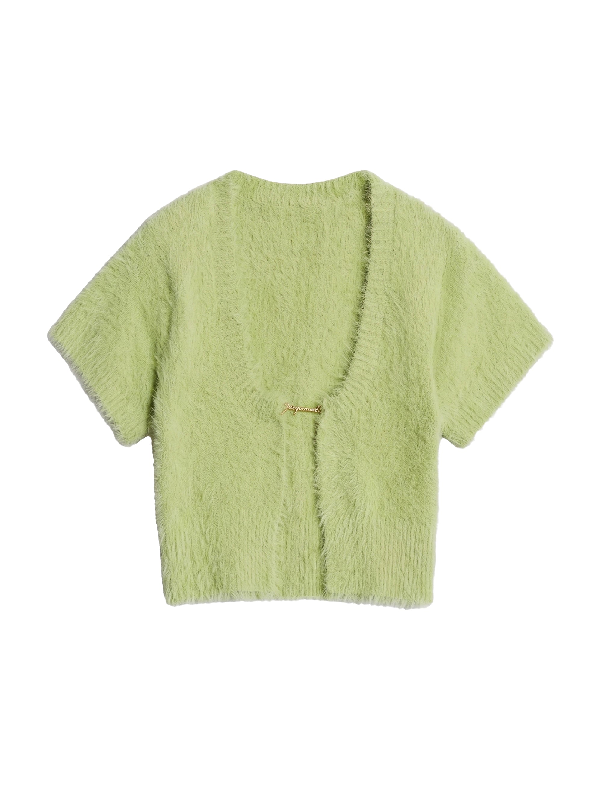 Cardigan en maille Neve à manches courtes - Light Green