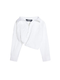 Chemise Mejean twistée - White