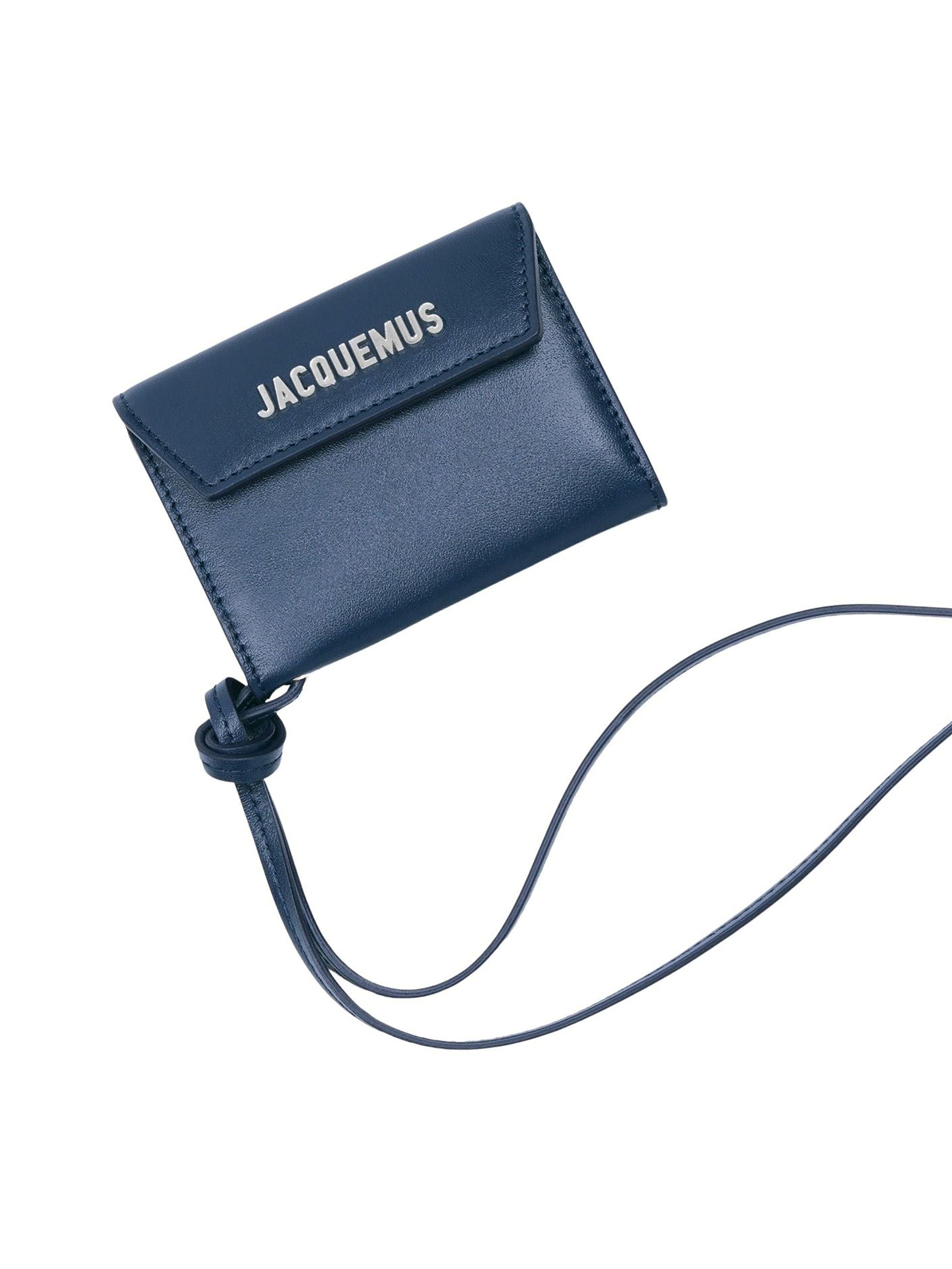 Porte Jacquemus en cuir - Navy