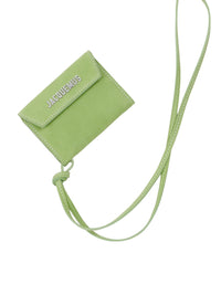 Porte Jacquemus en cuir - Green