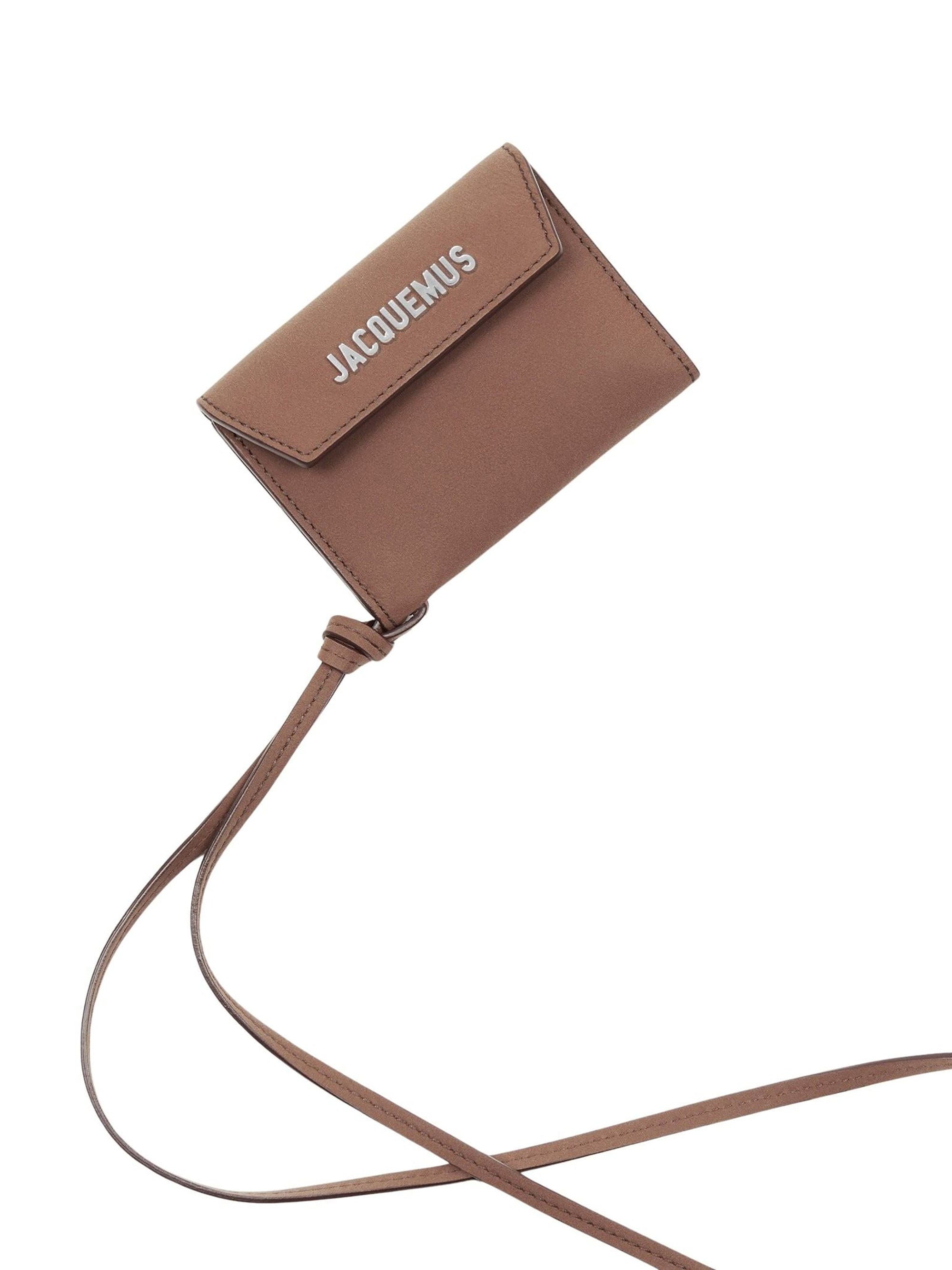 Porte Jacquemus en cuir - Brown