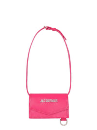 Porte-cartes Azur en cuir - Dark Pink