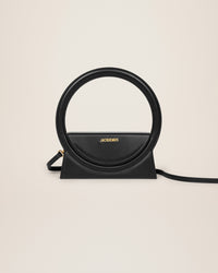 Sac Rond en cuir - Black
