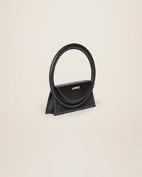 Sac Rond en cuir - Black
