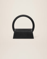 Sac Rond en cuir - Black