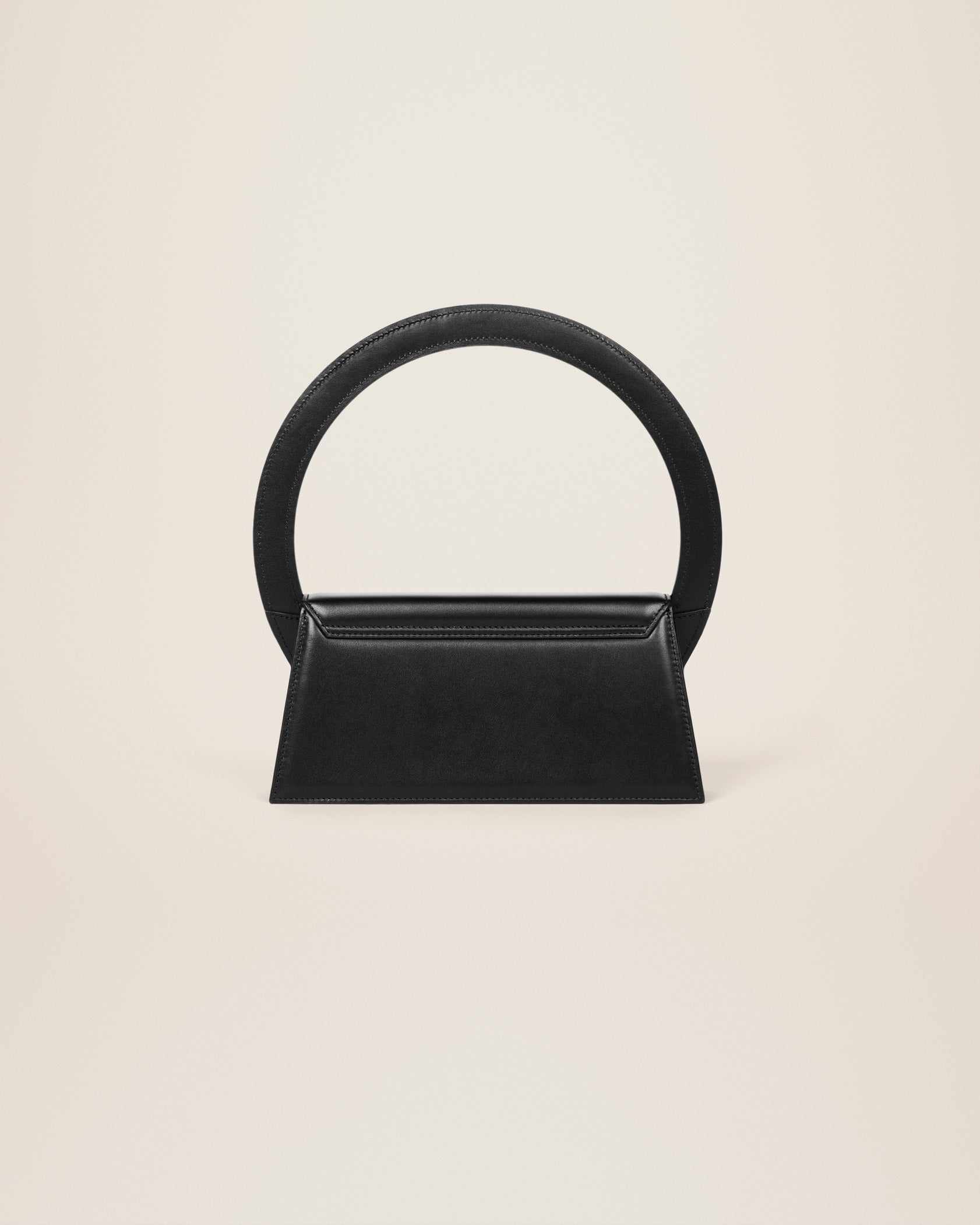 Sac Rond en cuir - Black