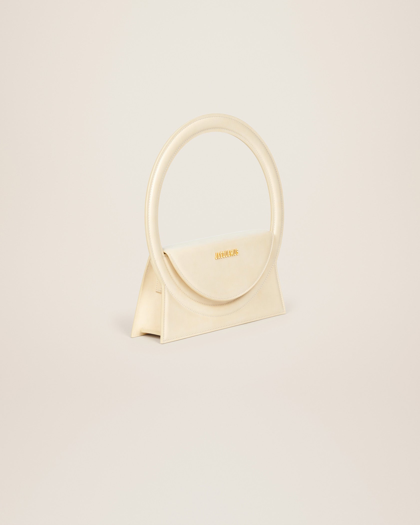 Sac Rond en cuir - Ivory