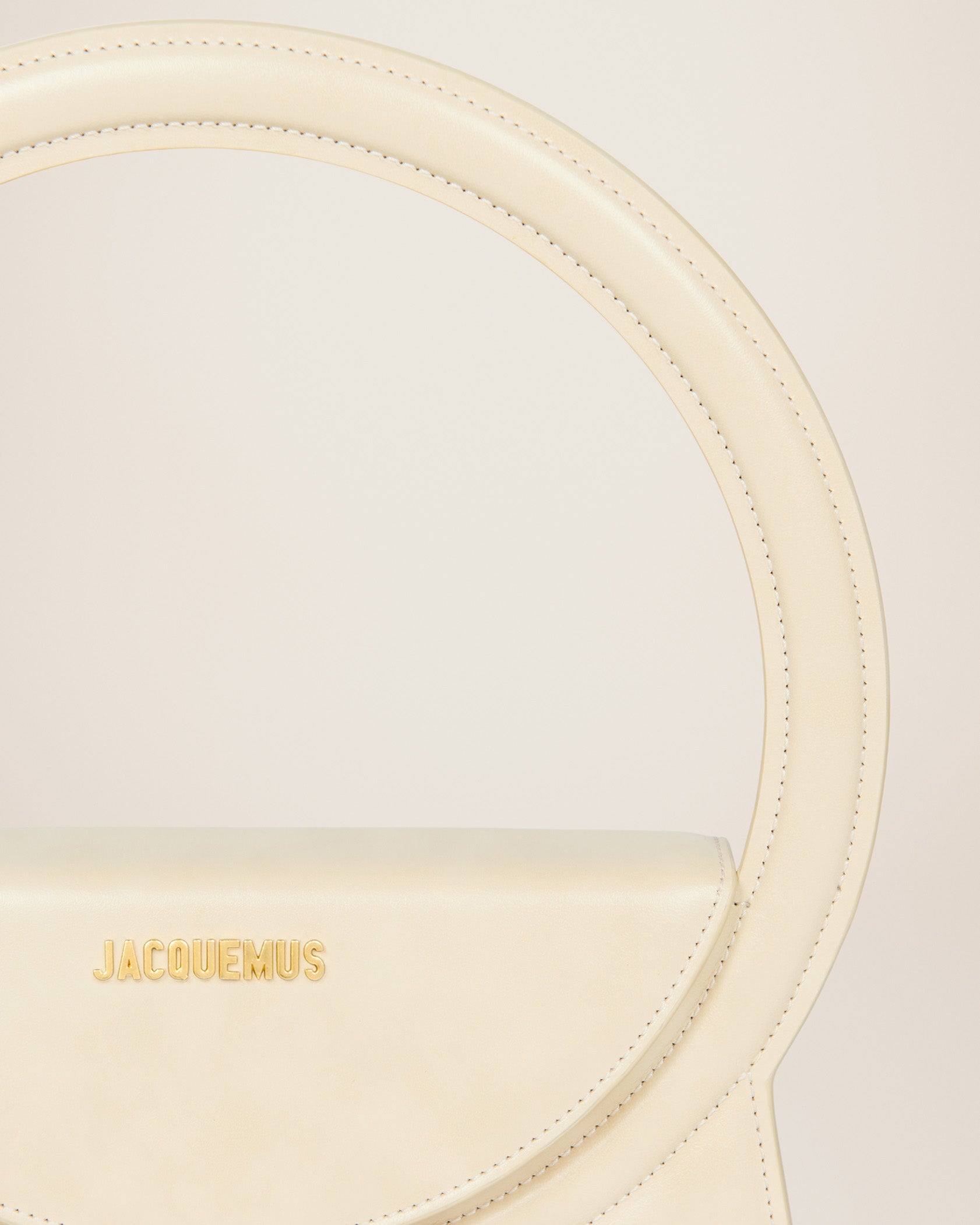 Sac Rond en cuir - Ivory