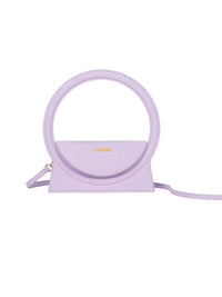Sac Rond en cuir - Lilac