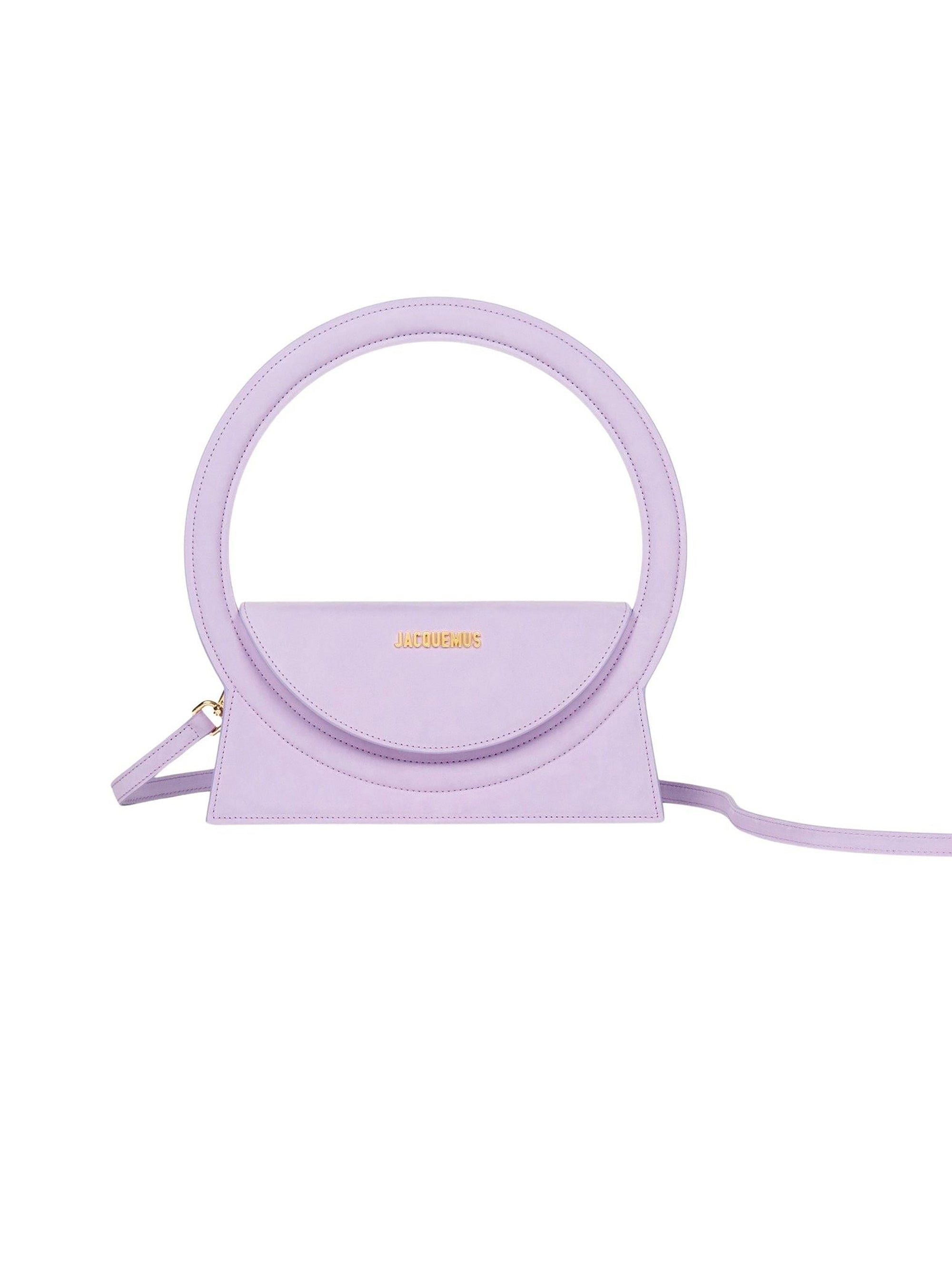Sac Rond en cuir - Lilac