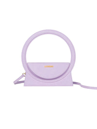 Sac Rond en cuir - Lilac