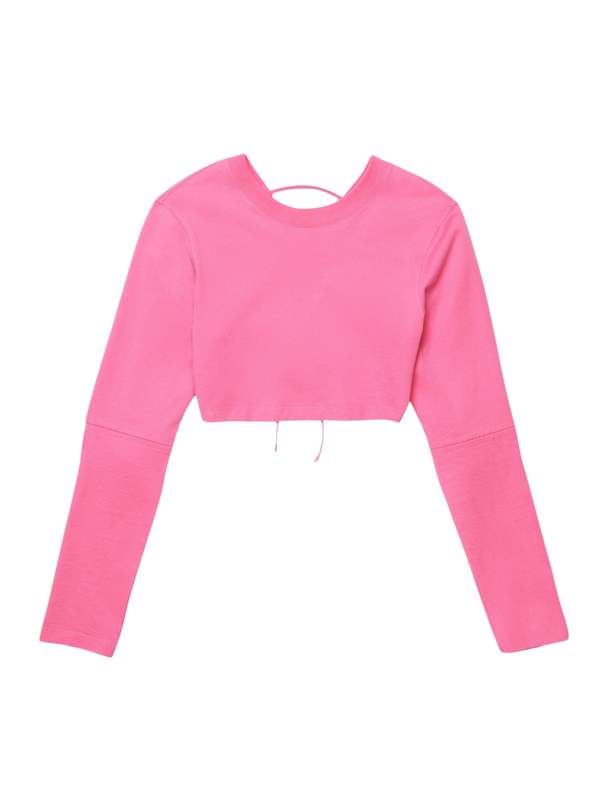 55€ / 0 sold //14 QTY / ST0%   T-shirt court Piccola à lacets - Dark Pink