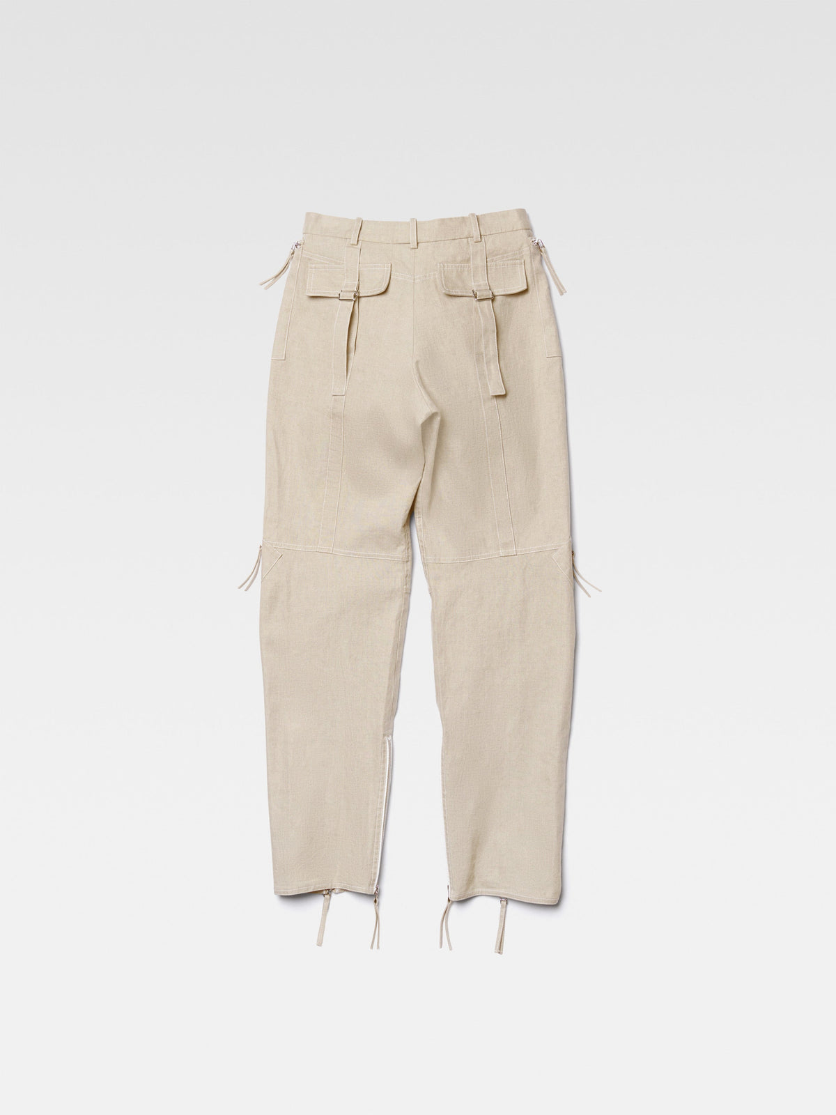 75€ / 44 sold //78 QTY / ST56%   Pantalon cargo Papier zippé en lin - Beige