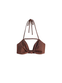 BROWN STRIPES LA BRASSIÈRE TEKLA