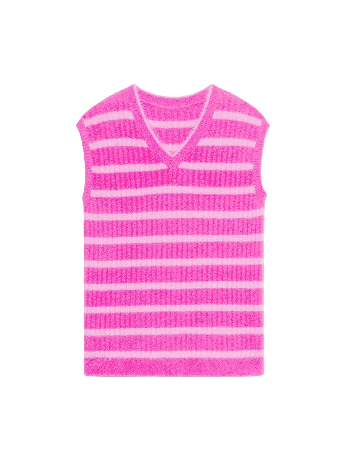 Pull Neve rayé sans manches - Multi Pink