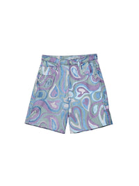 PRINT FADED PAISLEY LE SHORT PANNI