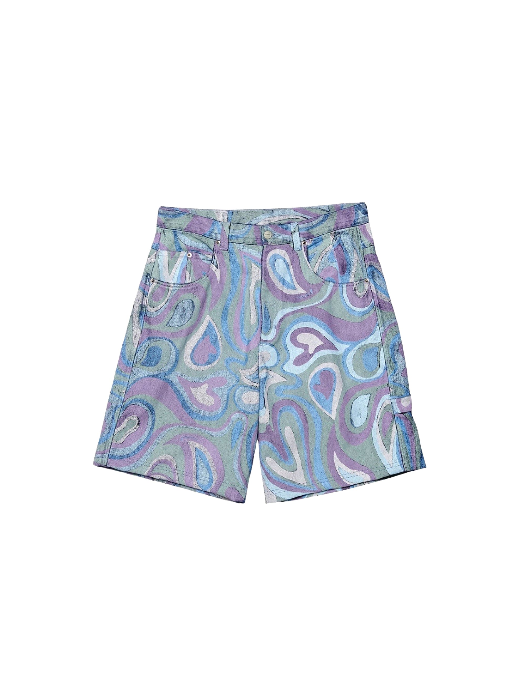 PRINT FADED PAISLEY LE SHORT PANNI