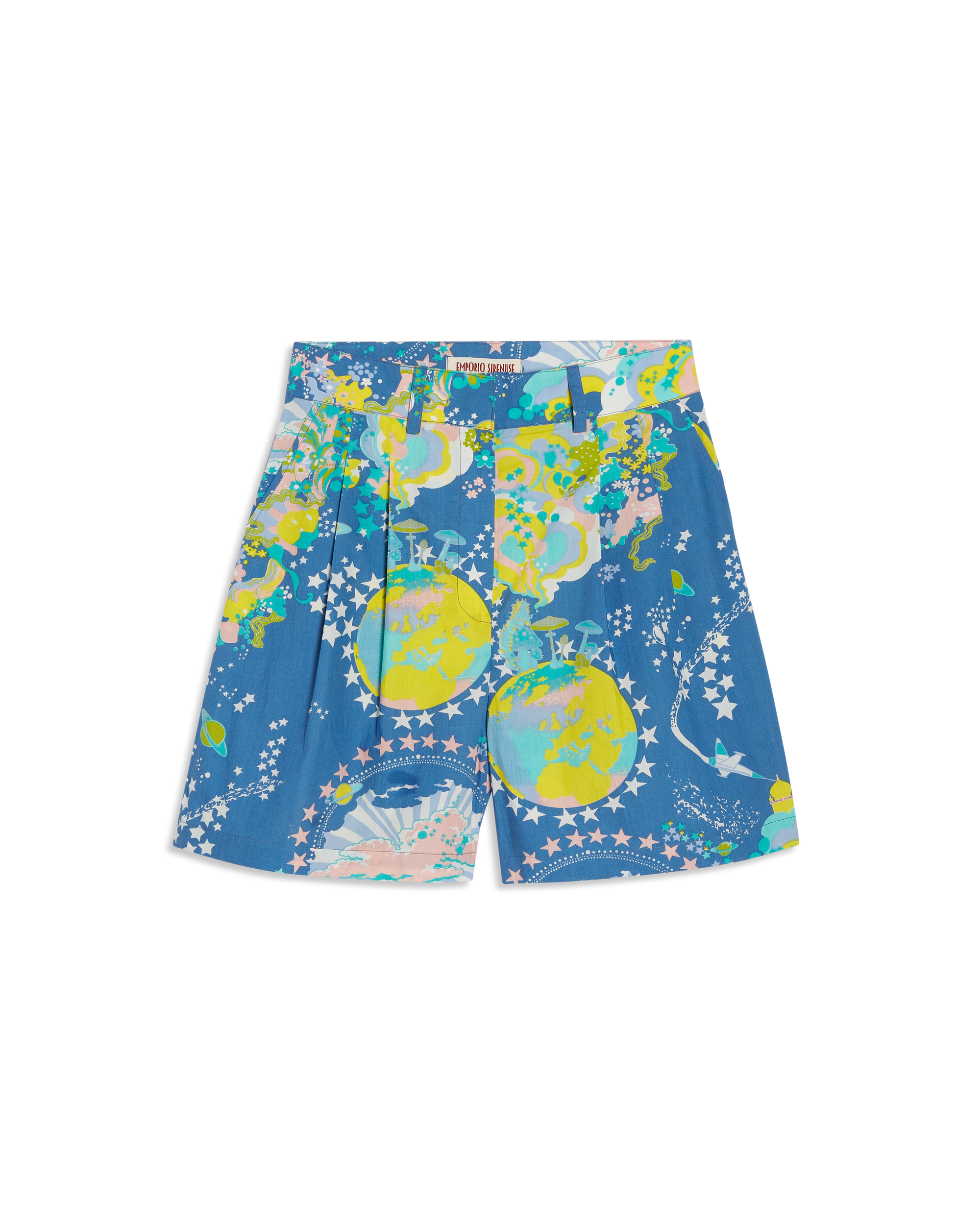 Beatrice print shorts - Blue