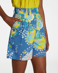 Beatrice print shorts - Blue