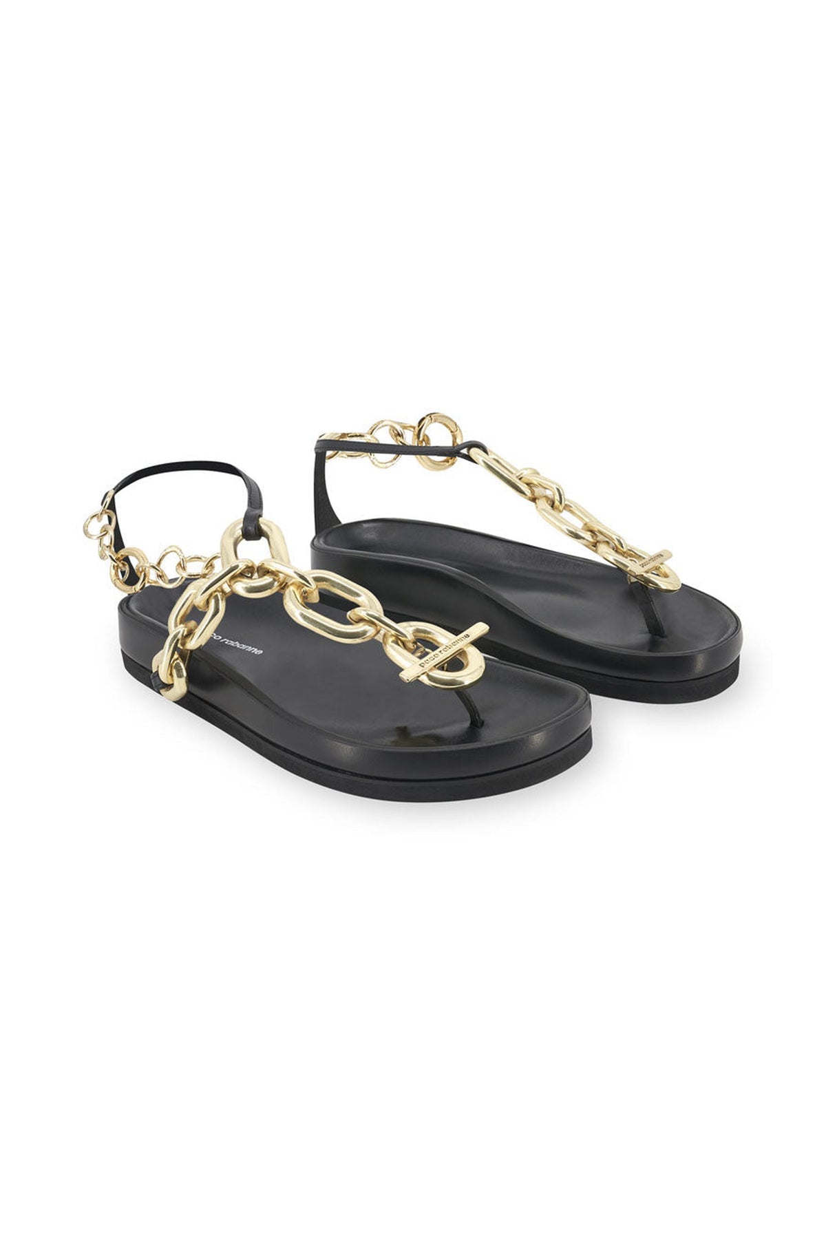 Xl link sandale doré en cuir - Gold