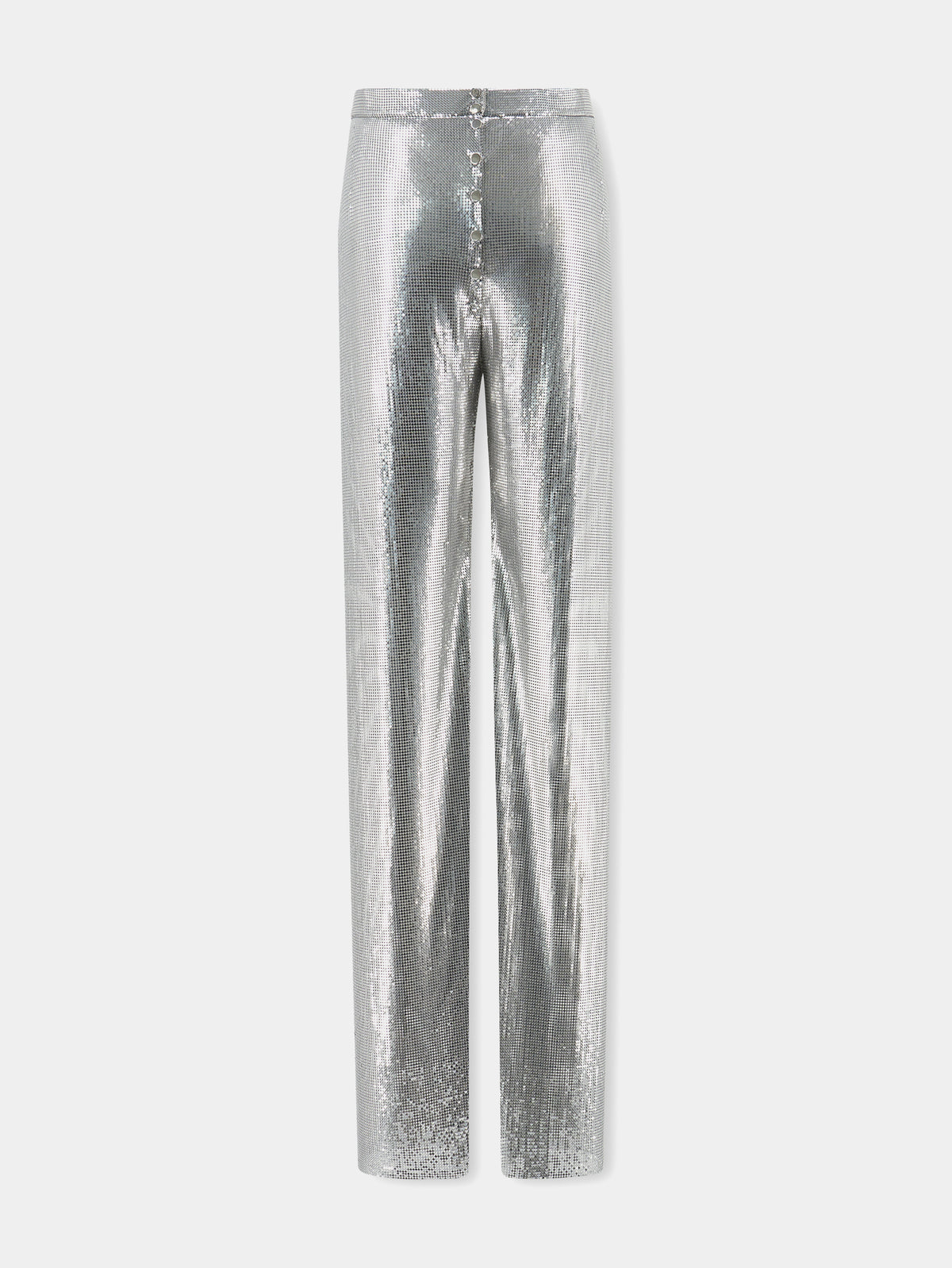 Silver mesh trousers