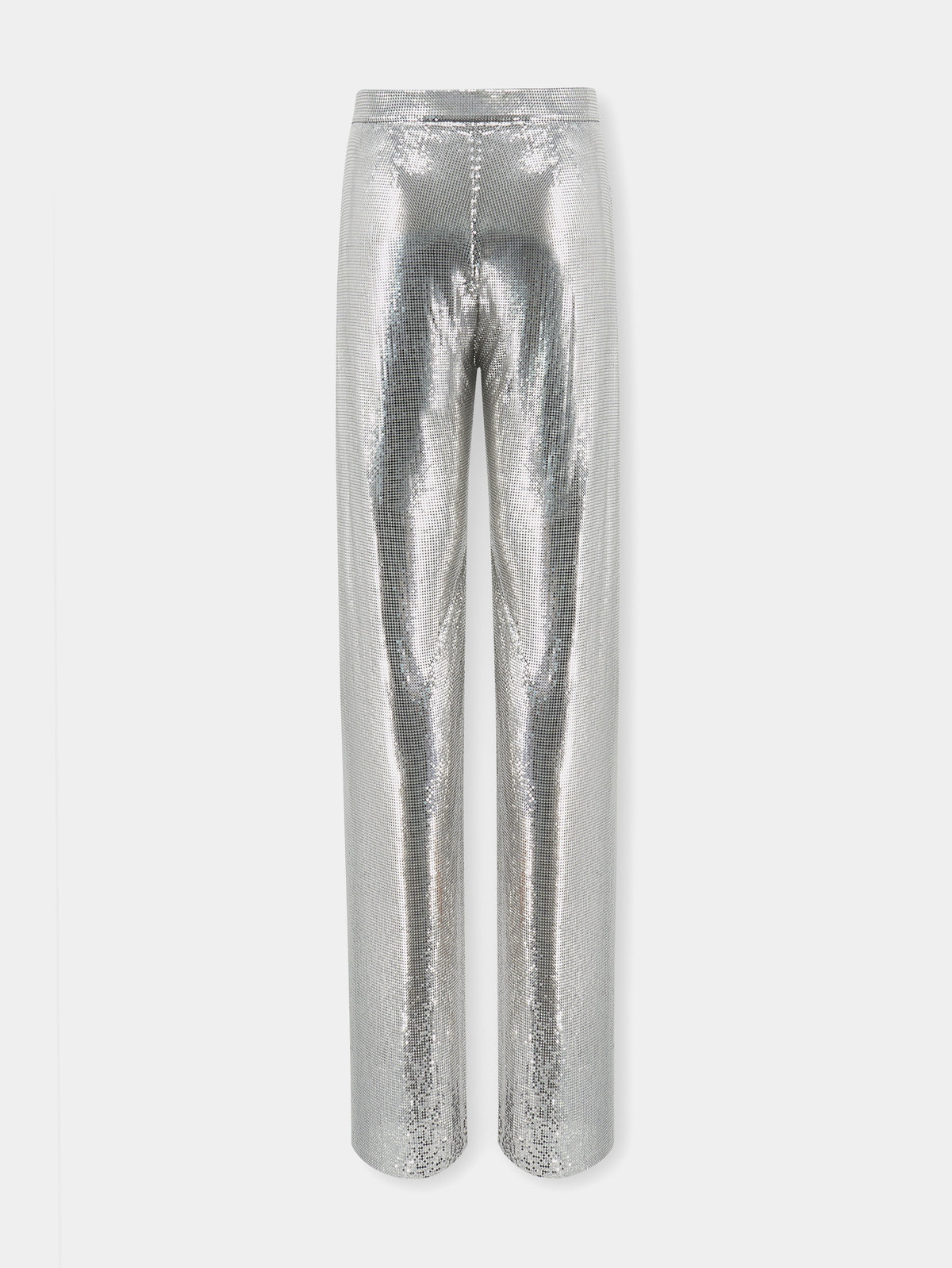 Silver mesh trousers