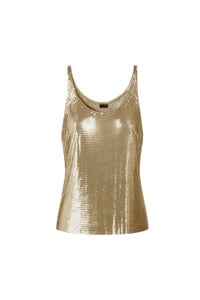 Gold chainmail top
