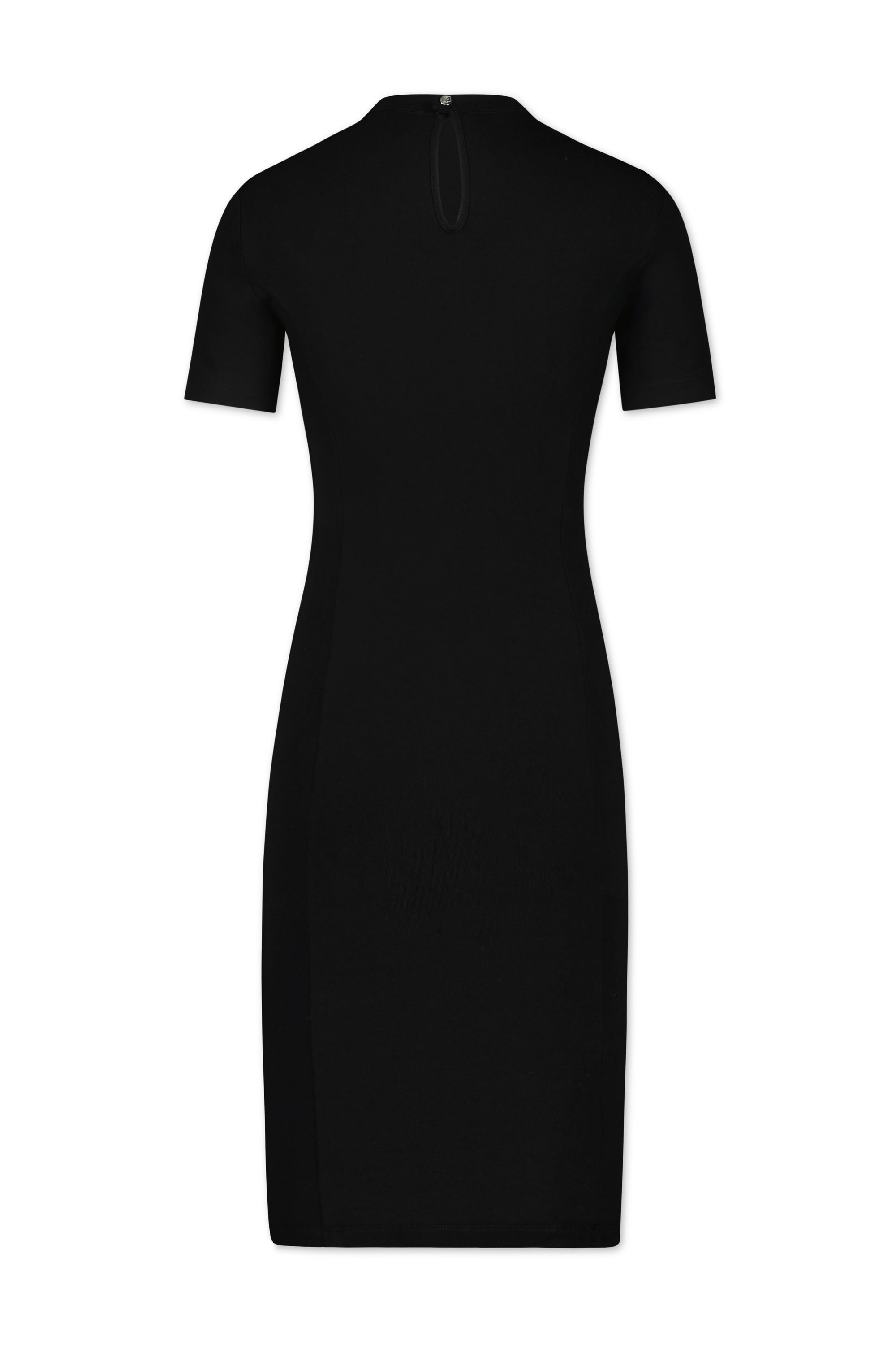 Robe courte drapée à pressions - Black