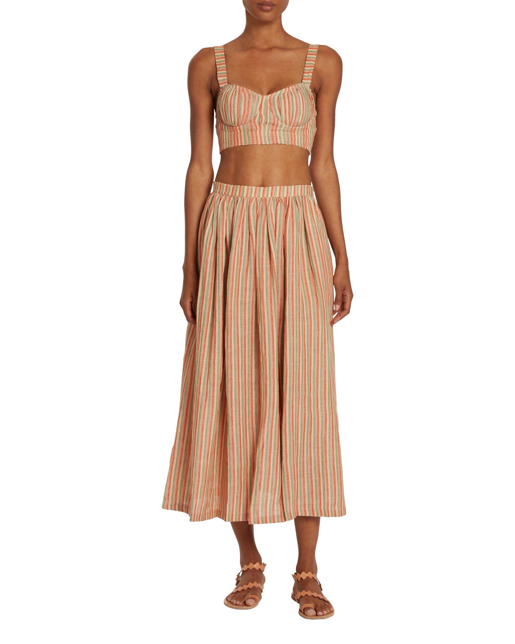 Flowing midi skirt - Pink
