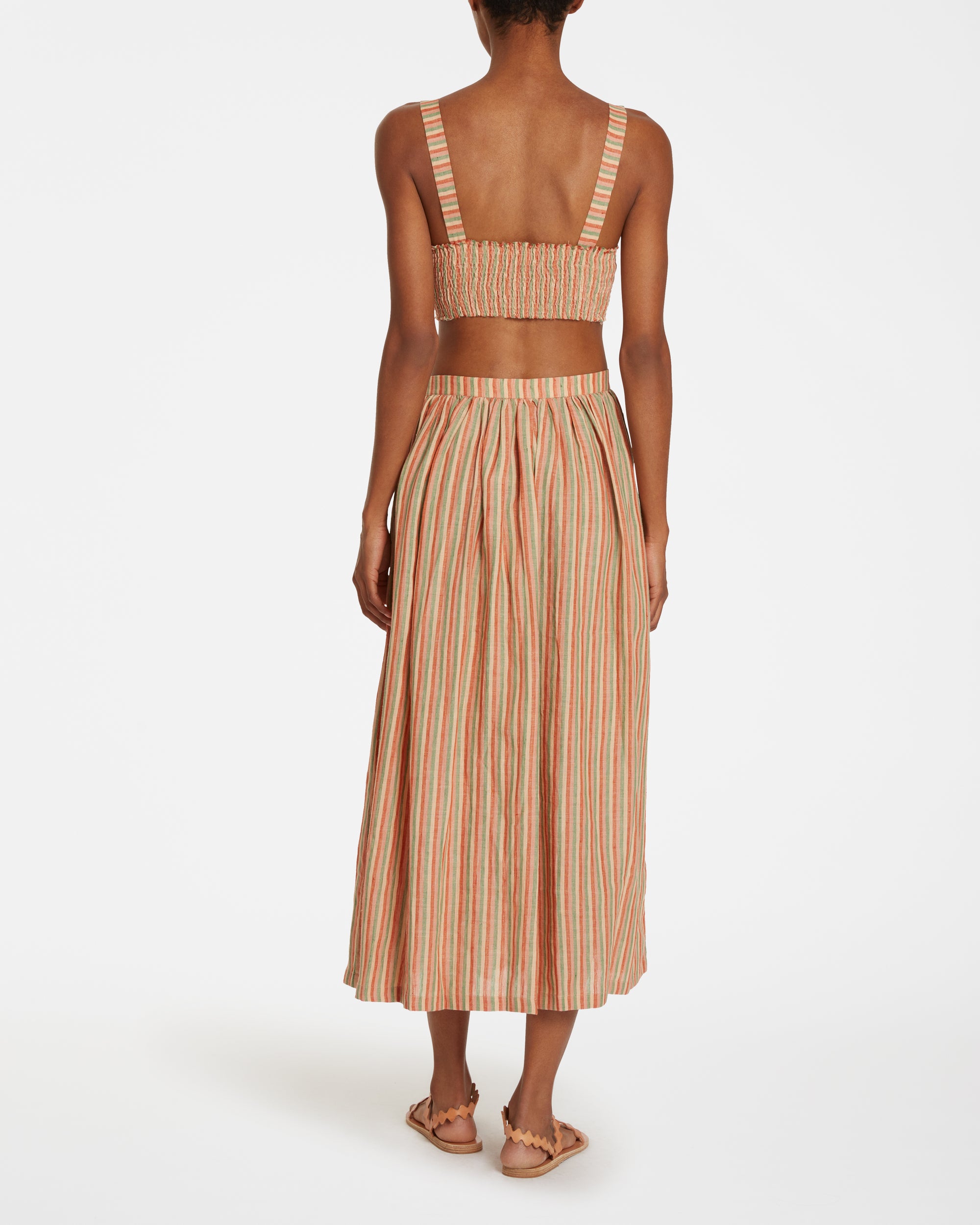 Flowing midi skirt - Pink