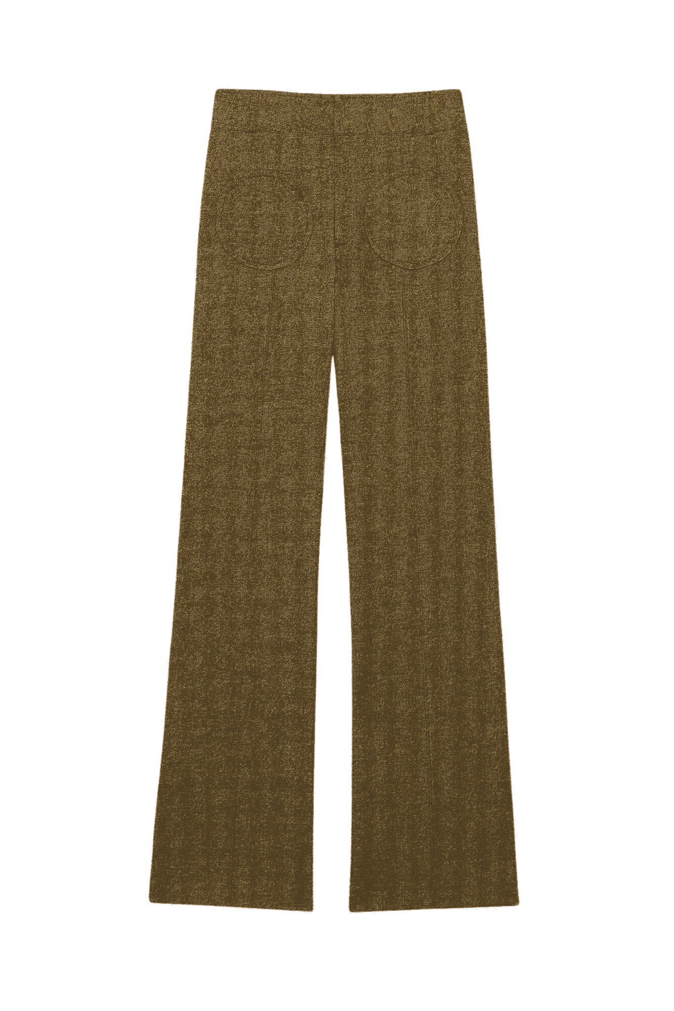 MULTICO YOSHI GRAPHIC WOOL pantalon évasé en laine