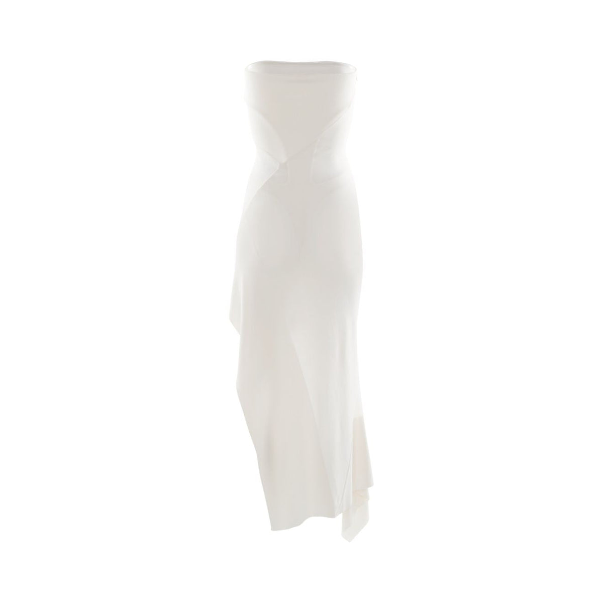 IVORY // Bustier see-through knitted dress