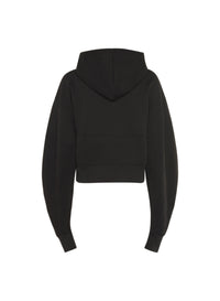 Sweat à capuche en coton avec logo - Black