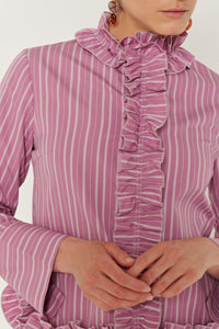 LILAC HILARY SHIRT Chemise à volants