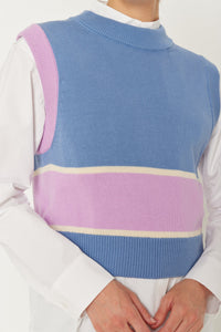 BLUE PINK FRIDA GILET haut en tricot sans manches