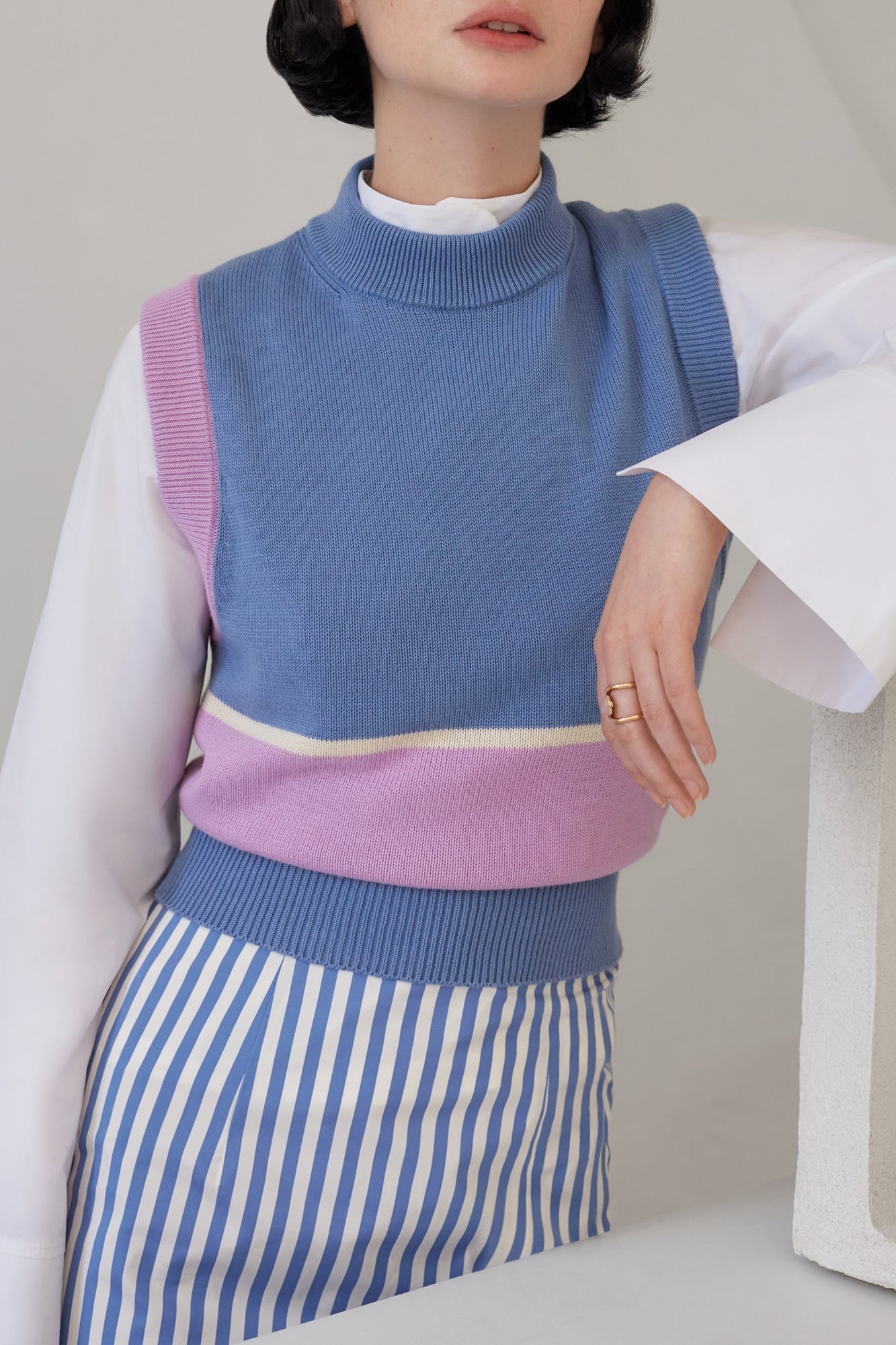 ANIS CELADON FRIDA GILET haut en tricot sans manches