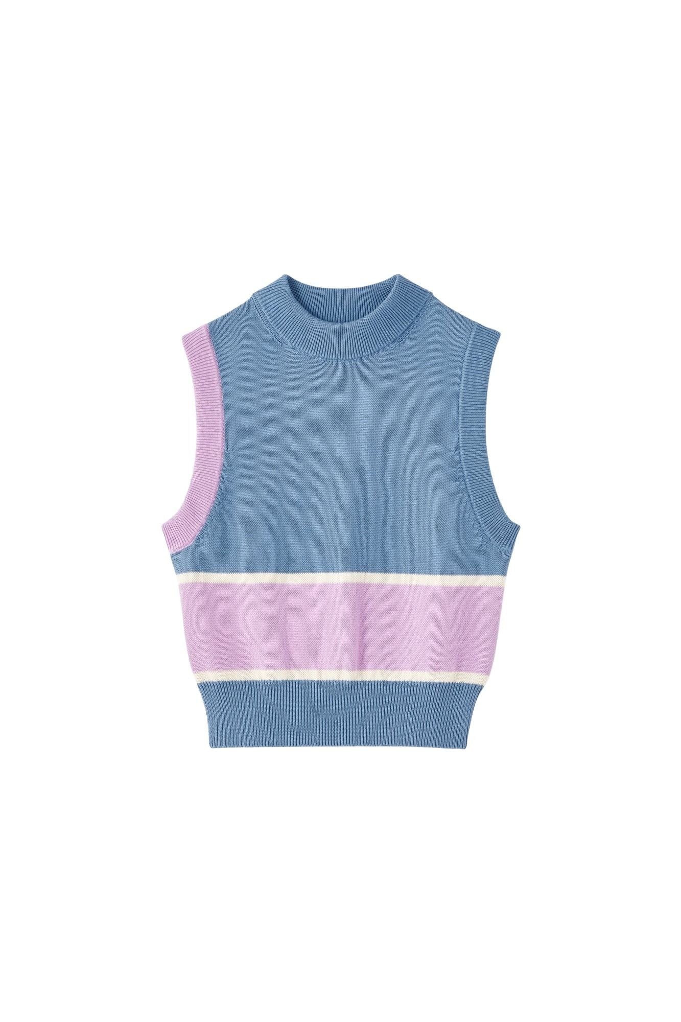 BLUE PINK FRIDA GILET haut en tricot sans manches