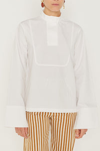 WHITE PAAVO SHIRT Chemise à manches évasées