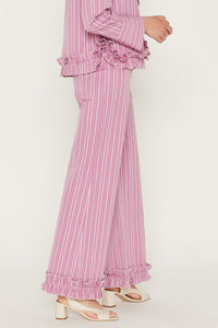 LILAC HILARY PANTS pantalon à bordure à volants