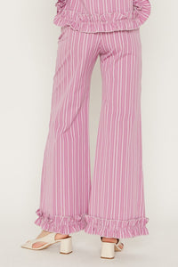 LILAC HILARY PANTS pantalon à bordure à volants